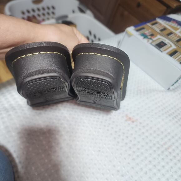 ALEGRIA EUC WOMENS SZ 7.5 EUC 38 COLETTE GOLD GLIMMERY SANDALS SHOES - Picture 9 of 9